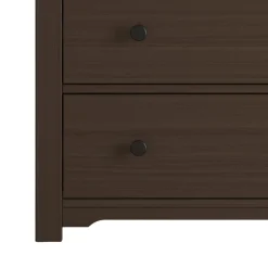 Harmony 3-Drawer Dresser with Changing Table Topper, Brushed Truffle