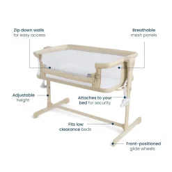 2-in-1 Bedside BassiNest Sleeper