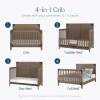 Lucas 4-in-1 Convertible Crib, Dusty Heather