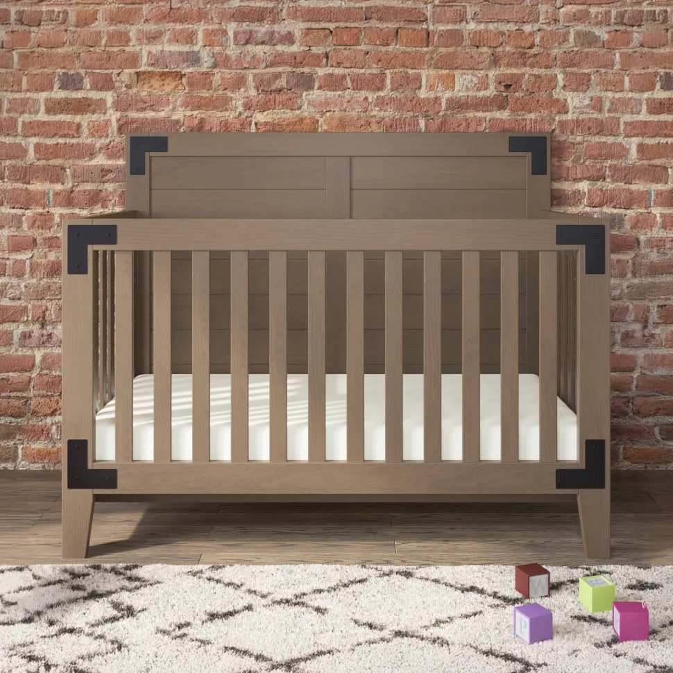 Lucas 4-in-1 Convertible Crib, Dusty Heather