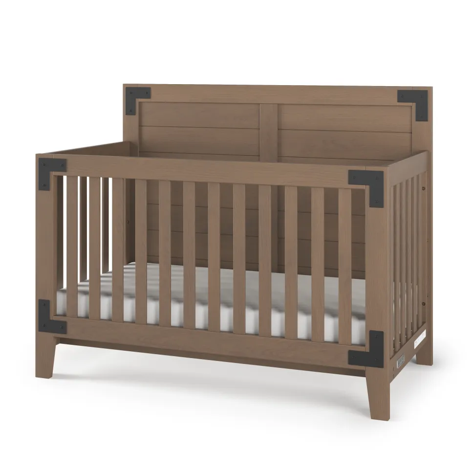 Lucas 4-in-1 Convertible Crib, Dusty Heather