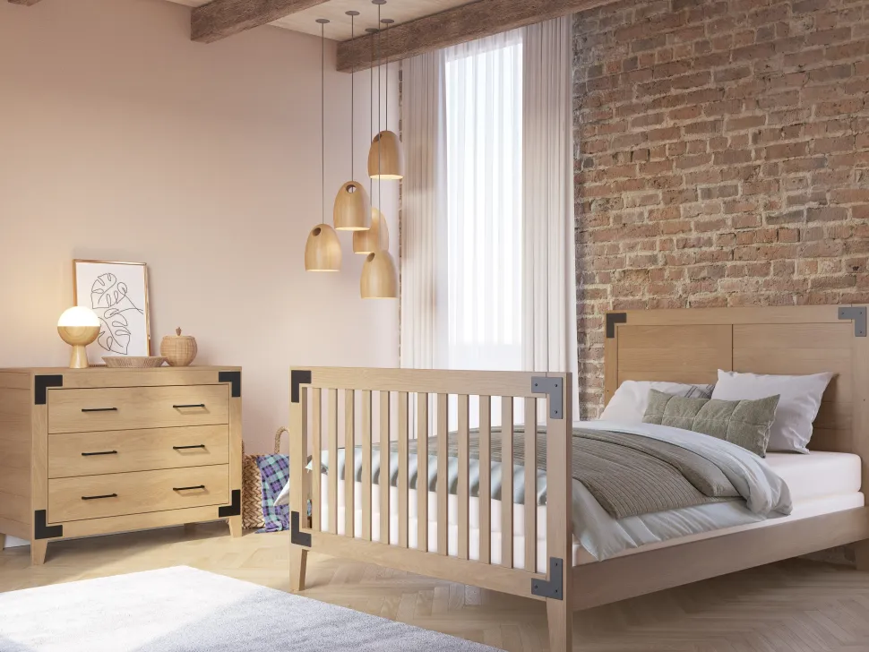 Lucas 4-in-1 Convertible Crib, Nutmeg