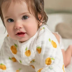 organic cotton muslin burpy bibs 2 pack