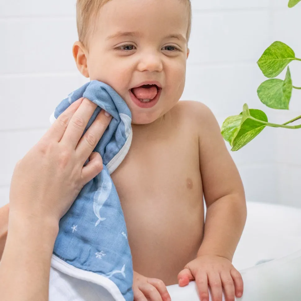organic cotton muslin oversized washcloths 3 pack