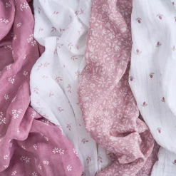organic cotton muslin swaddle blanket 4 pack