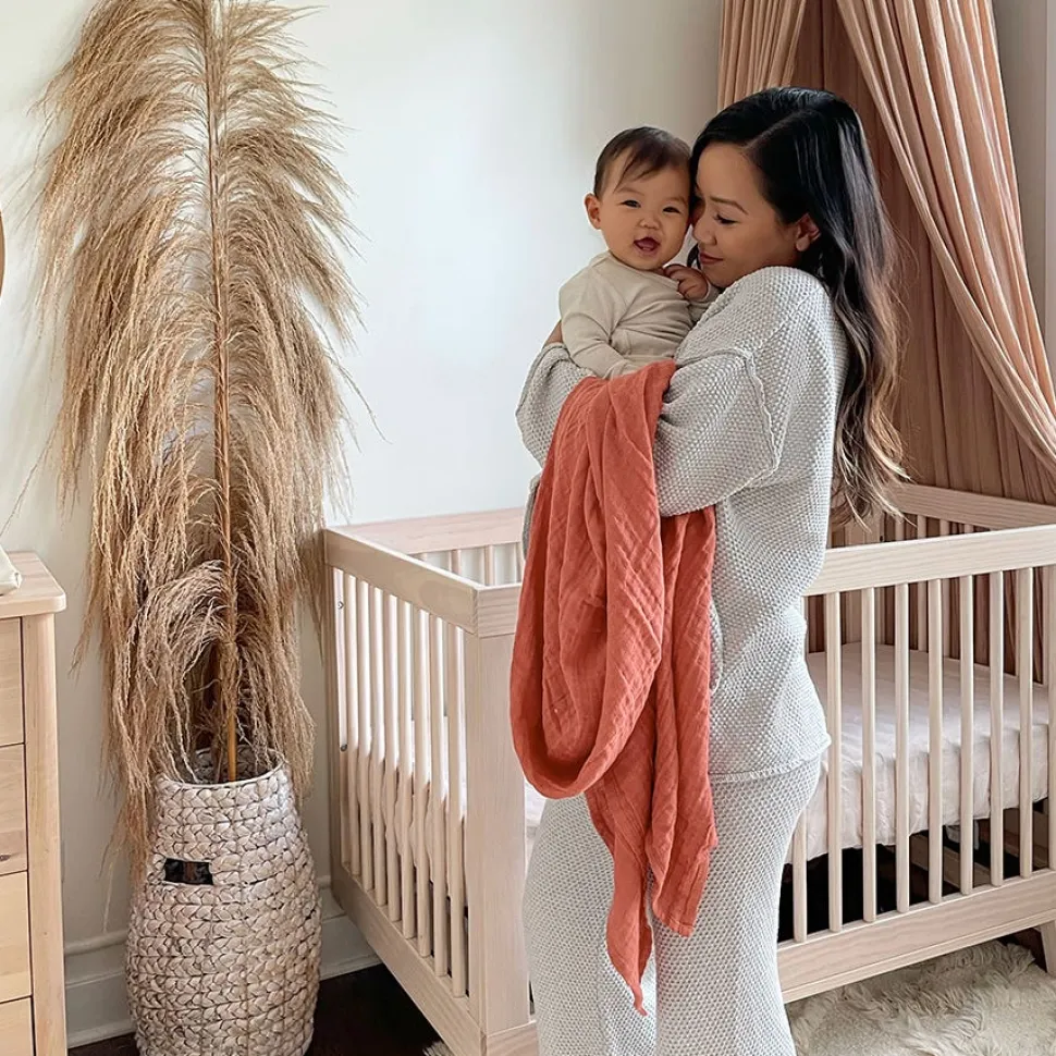 organic cotton muslin swaddle blanket 4 pack
