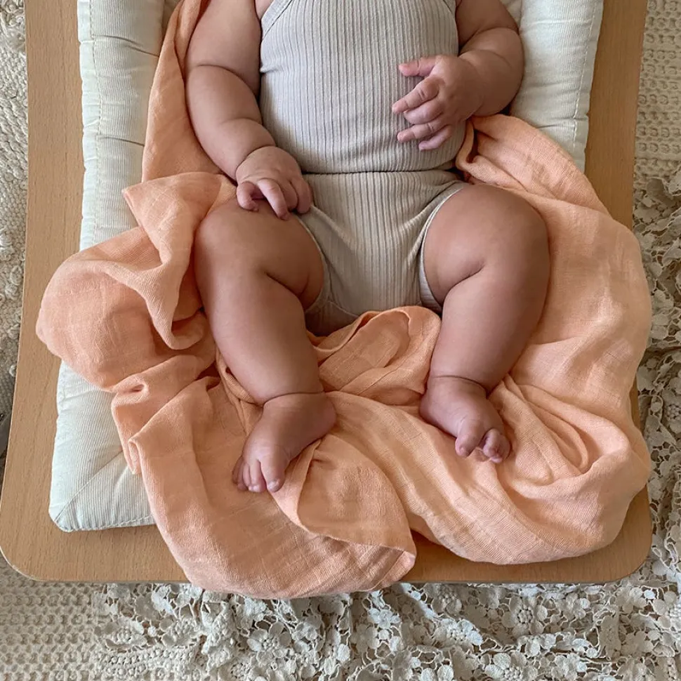 organic cotton muslin swaddle blanket 4 pack