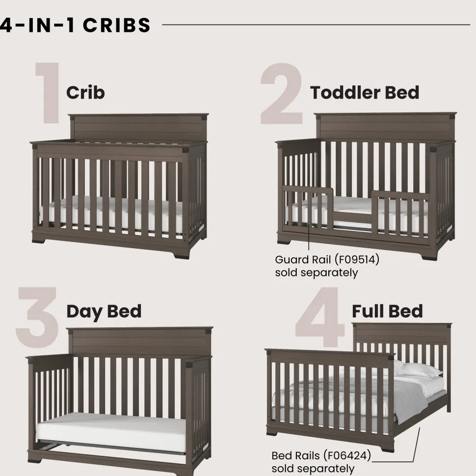 Redmond Full Panel 3 Piece Nursery Set