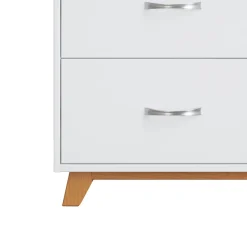 Soho 3-Drawer Dresser, White/Natural