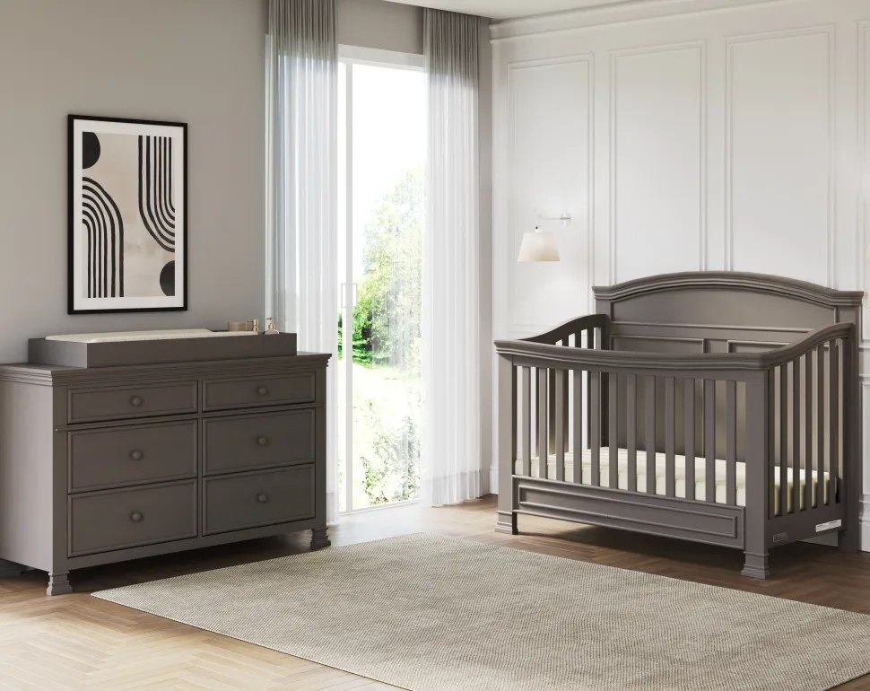 Westgate 4-in-1 Convertible Crib, Chelsea Grey
