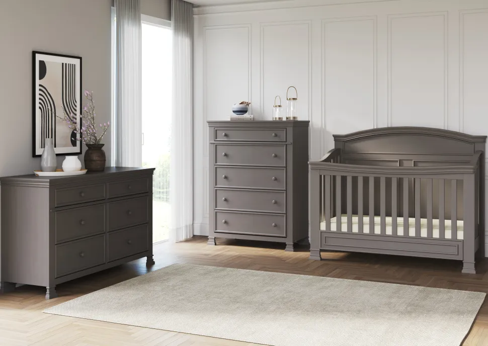Westgate 4-in-1 Convertible Crib, Chelsea Grey