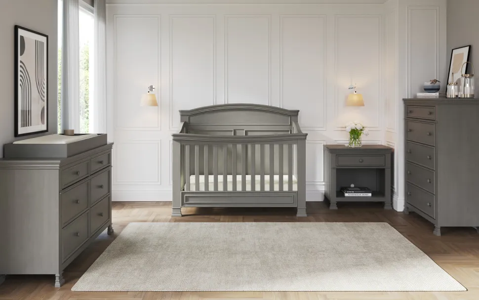 Westgate 4-in-1 Convertible Crib, Chelsea Grey