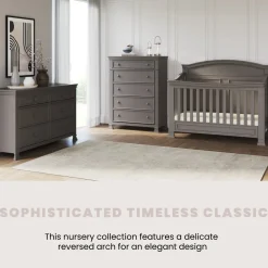 Westgate 4-in-1 Convertible Crib, Chelsea Grey